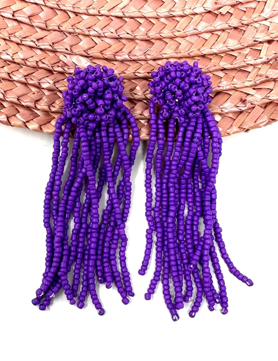 Feversave Pendientes Candy Morado Pendientes